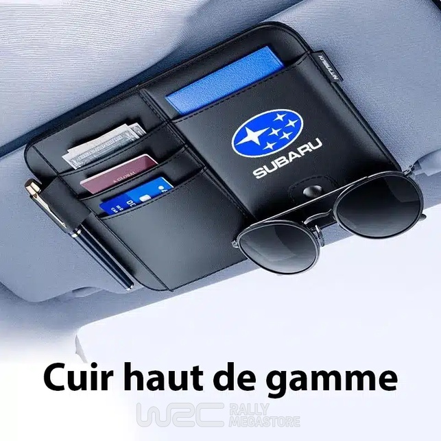 PORTE LUNETTE MULTIFONCTION POUR PARE SOLEIL SUBARU